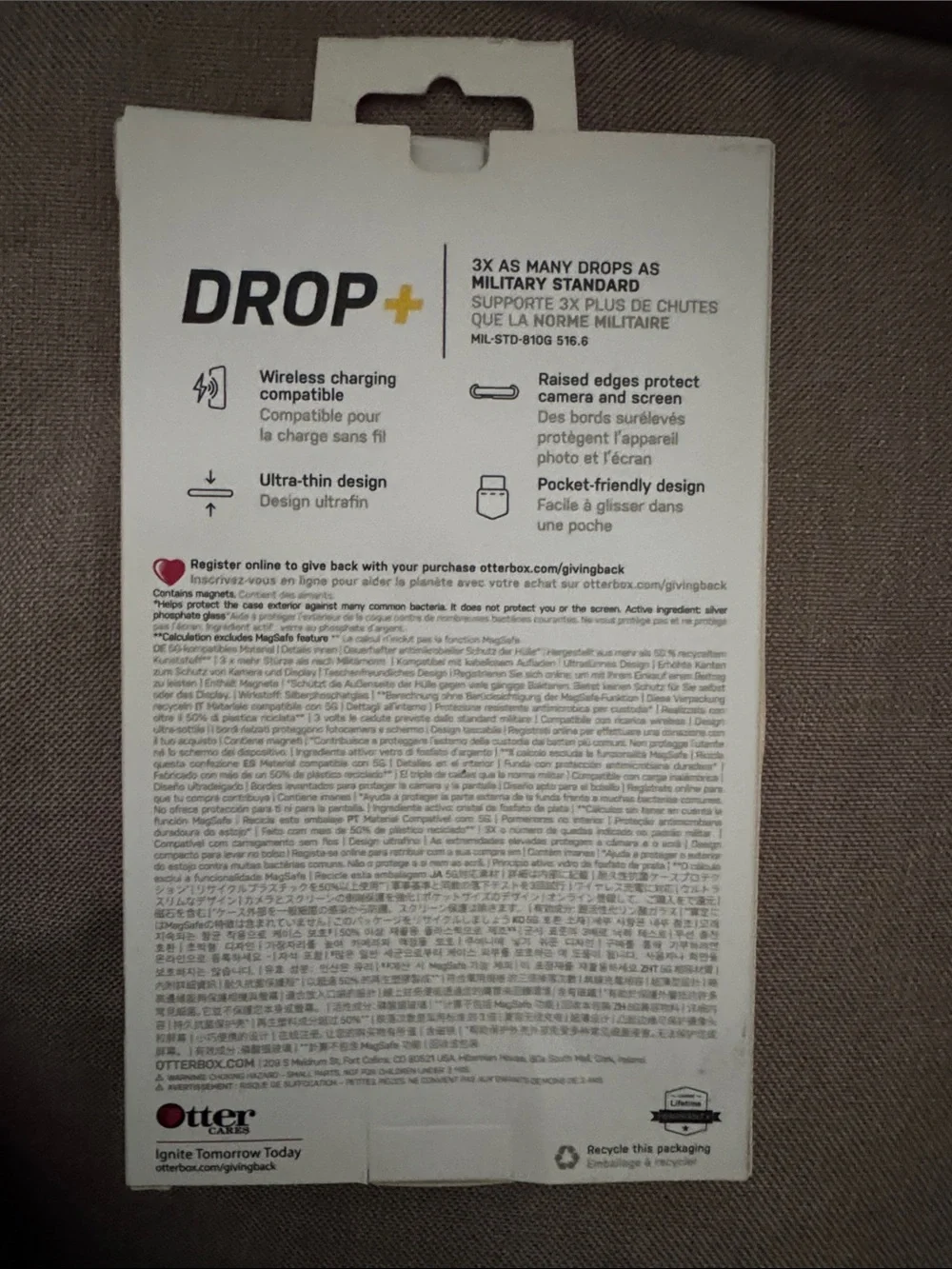 Phone case packaging (not party supplies)